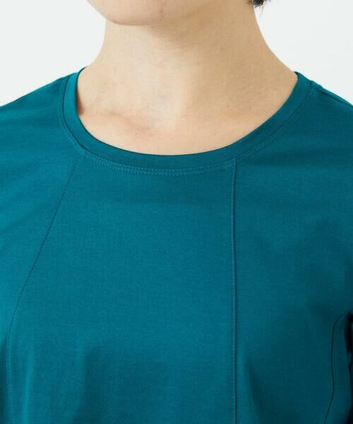Maison de CINQ / メゾン ドゥ サンク カットソー | 【小さいサイズ】カーブ切り替えコットンカットソー | 詳細8