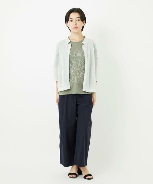 Maison de CINQ / メゾン ドゥ サンク その他パンツ | 【小さいサイズ/撥水】ストレッチタフタデザインワイドパンツ | 詳細17