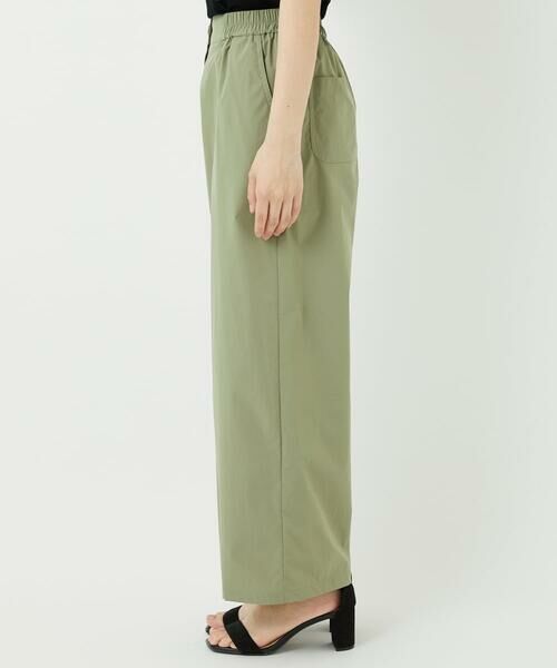 Maison de CINQ / メゾン ドゥ サンク その他パンツ | 【小さいサイズ/撥水】ストレッチタフタデザインワイドパンツ | 詳細4