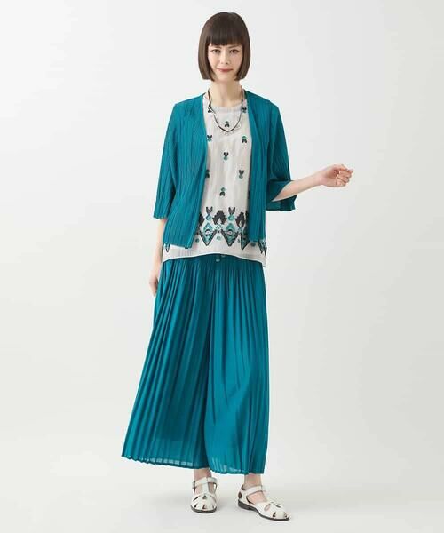 Maison de CINQ / メゾン ドゥ サンク その他パンツ | 【小さいサイズ/接触冷感/セットアップ対応】ランダムプリーツワイドパンツ | 詳細20