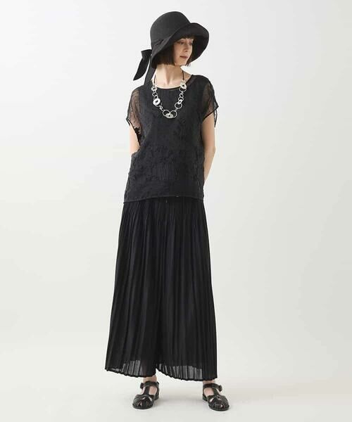 Maison de CINQ / メゾン ドゥ サンク その他パンツ | 【小さいサイズ/接触冷感/セットアップ対応】ランダムプリーツワイドパンツ | 詳細5