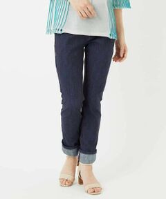 Maison de CINQ / メゾン ドゥ サンク チノ・ワークパンツ | 【小さいサイズ】デニムプリントストレッチプルオンパンツ