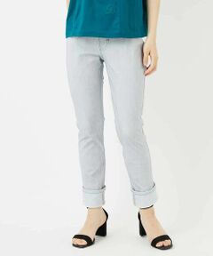 Maison de CINQ / メゾン ドゥ サンク チノ・ワークパンツ | 【小さいサイズ】デニムプリントストレッチプルオンパンツ