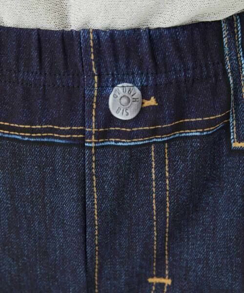 Maison de CINQ / メゾン ドゥ サンク チノ・ワークパンツ | 【小さいサイズ】デニムプリントストレッチプルオンパンツ | 詳細12