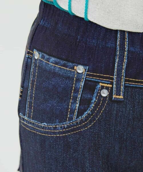 Maison de CINQ / メゾン ドゥ サンク チノ・ワークパンツ | 【小さいサイズ】デニムプリントストレッチプルオンパンツ | 詳細13