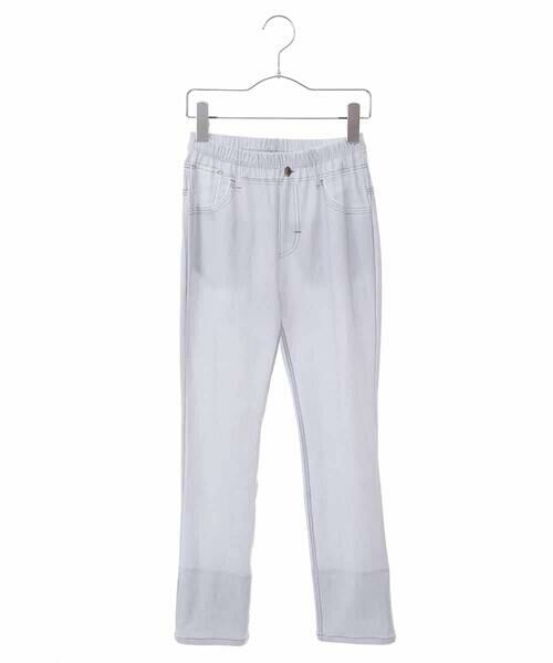 Maison de CINQ / メゾン ドゥ サンク チノ・ワークパンツ | 【小さいサイズ】デニムプリントストレッチプルオンパンツ | 詳細24