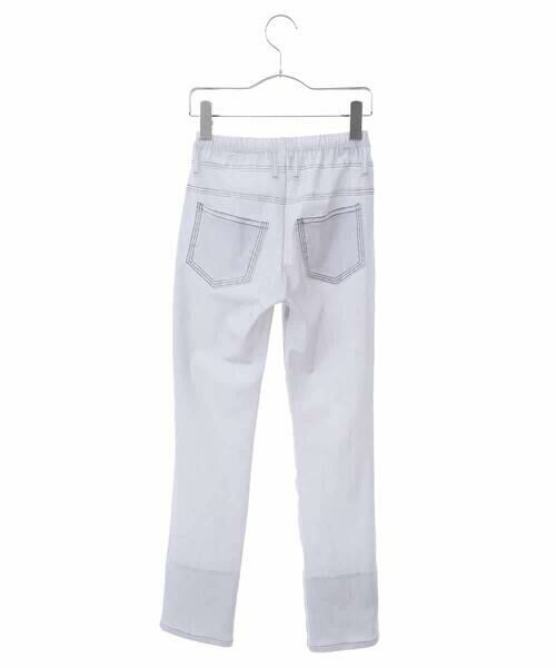 Maison de CINQ / メゾン ドゥ サンク チノ・ワークパンツ | 【小さいサイズ】デニムプリントストレッチプルオンパンツ | 詳細25