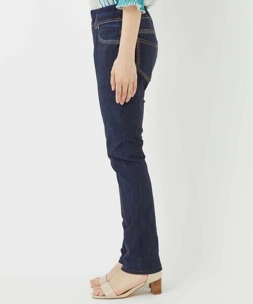 Maison de CINQ / メゾン ドゥ サンク チノ・ワークパンツ | 【小さいサイズ】デニムプリントストレッチプルオンパンツ | 詳細6