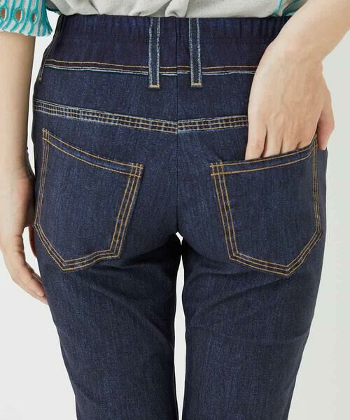 Maison de CINQ / メゾン ドゥ サンク チノ・ワークパンツ | 【小さいサイズ】デニムプリントストレッチプルオンパンツ | 詳細8