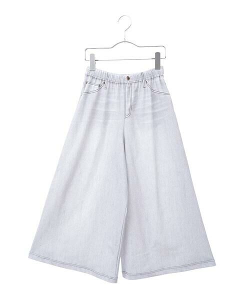 Maison de CINQ / メゾン ドゥ サンク その他パンツ | 【小さいサイズ/洗濯機で洗える】デニムプリントストレッチガウチョパンツ | 詳細15