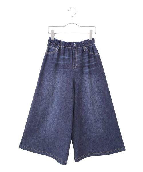 Maison de CINQ / メゾン ドゥ サンク その他パンツ | 【小さいサイズ/洗濯機で洗える】デニムプリントストレッチガウチョパンツ | 詳細16