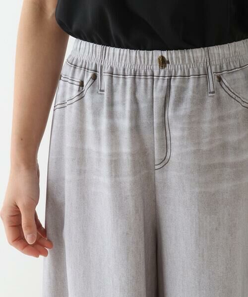 Maison de CINQ / メゾン ドゥ サンク その他パンツ | 【小さいサイズ/洗濯機で洗える】デニムプリントストレッチガウチョパンツ | 詳細3