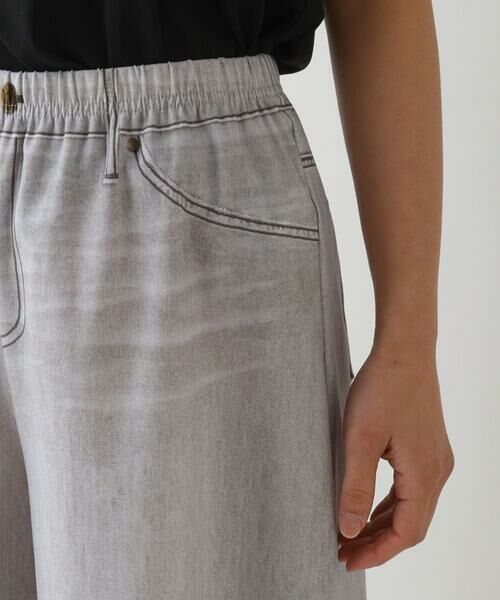 Maison de CINQ / メゾン ドゥ サンク その他パンツ | 【小さいサイズ/洗濯機で洗える】デニムプリントストレッチガウチョパンツ | 詳細5