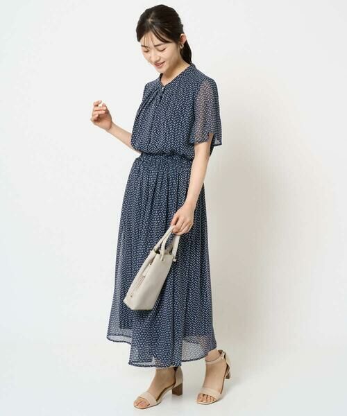 Maison de CINQ / メゾン ドゥ サンク シャツ・ブラウス | 【小さいサイズ】スクエアドット柄フレアスリーブブラウス/洗える/セットアップ対応 | 詳細13