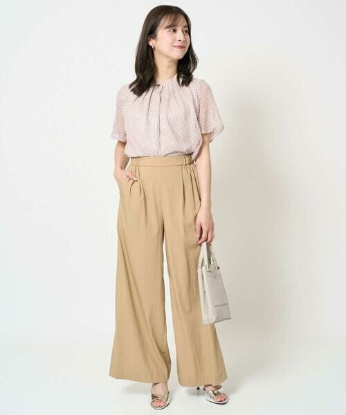 Maison de CINQ / メゾン ドゥ サンク シャツ・ブラウス | 【小さいサイズ】スクエアドット柄フレアスリーブブラウス/洗える/セットアップ対応 | 詳細20