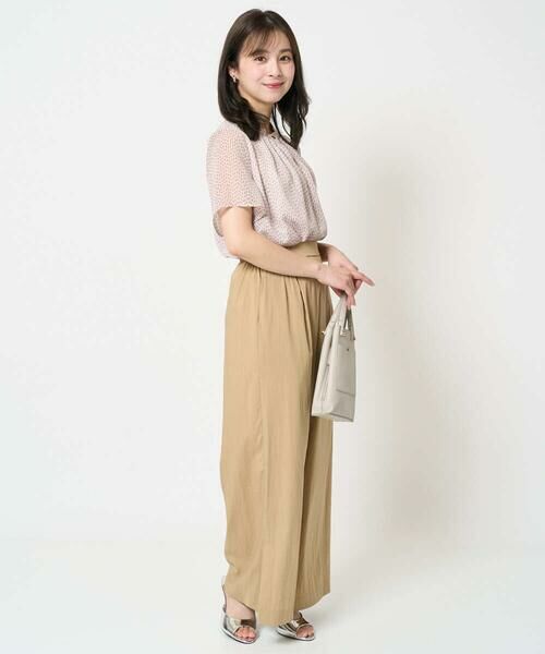 Maison de CINQ / メゾン ドゥ サンク シャツ・ブラウス | 【小さいサイズ】スクエアドット柄フレアスリーブブラウス/洗える/セットアップ対応 | 詳細22