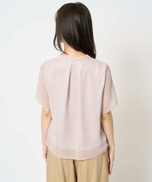 Maison de CINQ / メゾン ドゥ サンク シャツ・ブラウス | 【小さいサイズ】スクエアドット柄フレアスリーブブラウス/洗える/セットアップ対応 | 詳細5