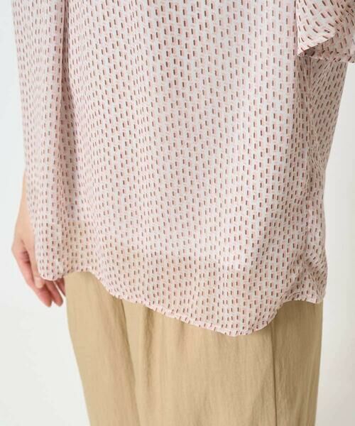 Maison de CINQ / メゾン ドゥ サンク シャツ・ブラウス | 【小さいサイズ】スクエアドット柄フレアスリーブブラウス/洗える/セットアップ対応 | 詳細8