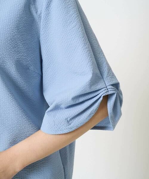 Maison de CINQ / メゾン ドゥ サンク シャツ・ブラウス | 【小さいサイズ】キーネックデザインブラウス/撥水/UVカット/洗える/セットアップ対応 | 詳細10