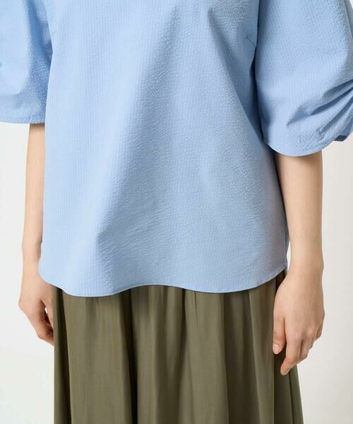 Maison de CINQ / メゾン ドゥ サンク シャツ・ブラウス | 【小さいサイズ】キーネックデザインブラウス/撥水/UVカット/洗える/セットアップ対応 | 詳細11