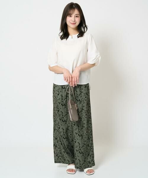 Maison de CINQ / メゾン ドゥ サンク シャツ・ブラウス | 【小さいサイズ】キーネックデザインブラウス/撥水/UVカット/洗える/セットアップ対応 | 詳細18