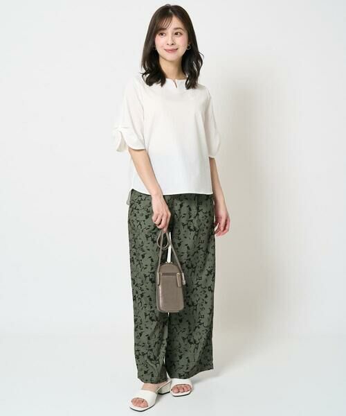 Maison de CINQ / メゾン ドゥ サンク シャツ・ブラウス | 【小さいサイズ】キーネックデザインブラウス/撥水/UVカット/洗える/セットアップ対応 | 詳細19