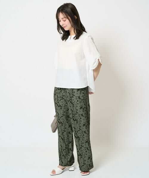 Maison de CINQ / メゾン ドゥ サンク シャツ・ブラウス | 【小さいサイズ】キーネックデザインブラウス/撥水/UVカット/洗える/セットアップ対応 | 詳細20