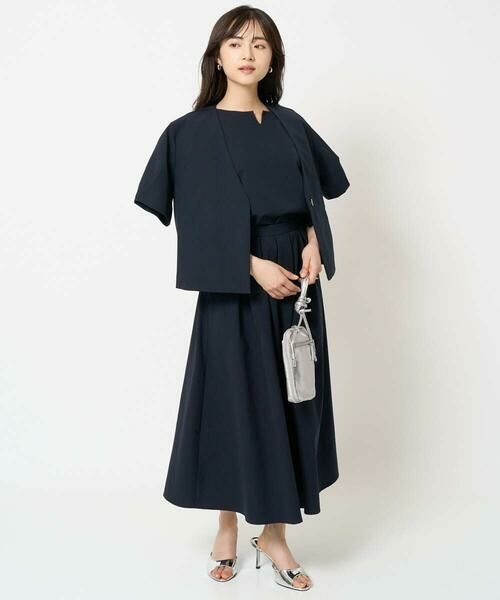 Maison de CINQ / メゾン ドゥ サンク シャツ・ブラウス | 【小さいサイズ】キーネックデザインブラウス/撥水/UVカット/洗える/セットアップ対応 | 詳細25