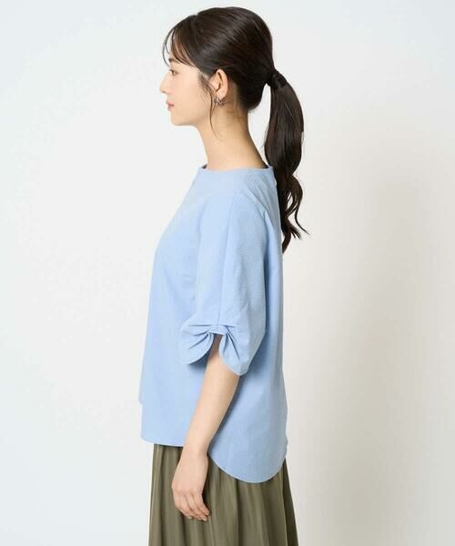 Maison de CINQ / メゾン ドゥ サンク シャツ・ブラウス | 【小さいサイズ】キーネックデザインブラウス/撥水/UVカット/洗える/セットアップ対応 | 詳細6