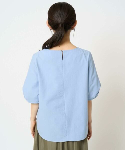 Maison de CINQ / メゾン ドゥ サンク シャツ・ブラウス | 【小さいサイズ】キーネックデザインブラウス/撥水/UVカット/洗える/セットアップ対応 | 詳細7