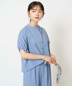 Maison de CINQ / メゾン ドゥ サンク シャツ・ブラウス | 【小さいサイズ】スキッパーデザインブラウス/UVカット/接触冷感/洗える/セットアップ対応