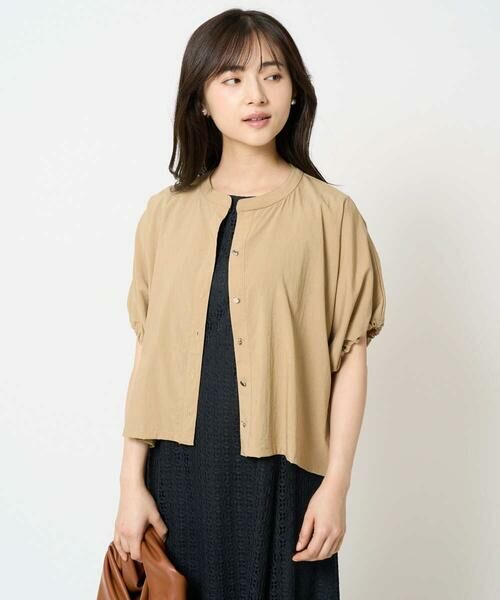 Maison de CINQ / メゾン ドゥ サンク シャツ・ブラウス | 【小さいサイズ】スキッパーデザインブラウス/UVカット/接触冷感/洗える/セットアップ対応 | 詳細2