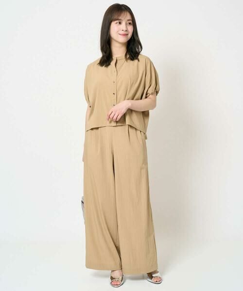 Maison de CINQ / メゾン ドゥ サンク シャツ・ブラウス | 【小さいサイズ】スキッパーデザインブラウス/UVカット/接触冷感/洗える/セットアップ対応 | 詳細20