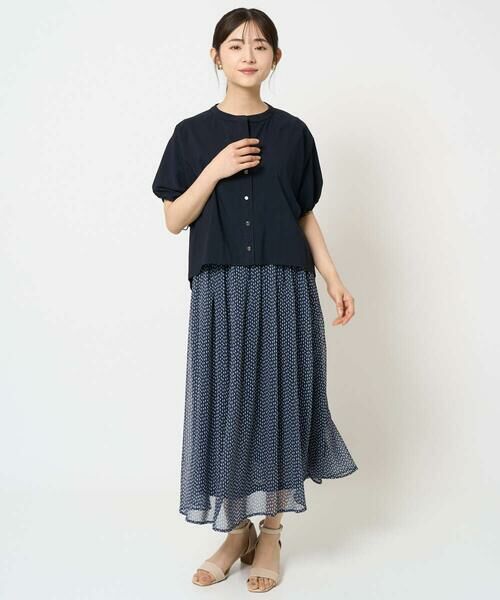 Maison de CINQ / メゾン ドゥ サンク シャツ・ブラウス | 【小さいサイズ】スキッパーデザインブラウス/UVカット/接触冷感/洗える/セットアップ対応 | 詳細24