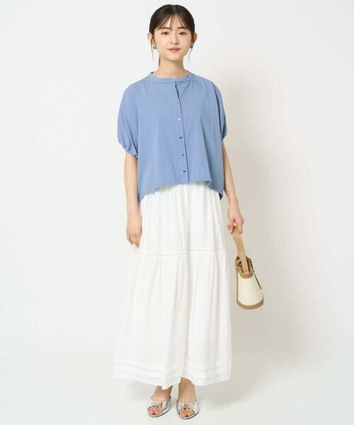 Maison de CINQ / メゾン ドゥ サンク シャツ・ブラウス | 【小さいサイズ】スキッパーデザインブラウス/UVカット/接触冷感/洗える/セットアップ対応 | 詳細30