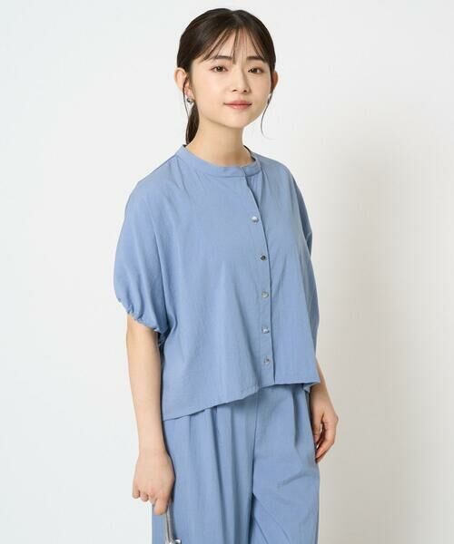 Maison de CINQ / メゾン ドゥ サンク シャツ・ブラウス | 【小さいサイズ】スキッパーデザインブラウス/UVカット/接触冷感/洗える/セットアップ対応 | 詳細4