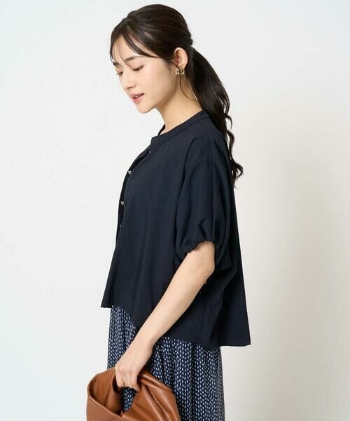 Maison de CINQ / メゾン ドゥ サンク シャツ・ブラウス | 【小さいサイズ】スキッパーデザインブラウス/UVカット/接触冷感/洗える/セットアップ対応 | 詳細6