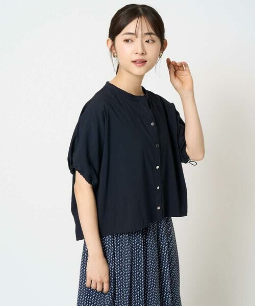 Maison de CINQ / メゾン ドゥ サンク シャツ・ブラウス | 【小さいサイズ】スキッパーデザインブラウス/UVカット/接触冷感/洗える/セットアップ対応 | 詳細7