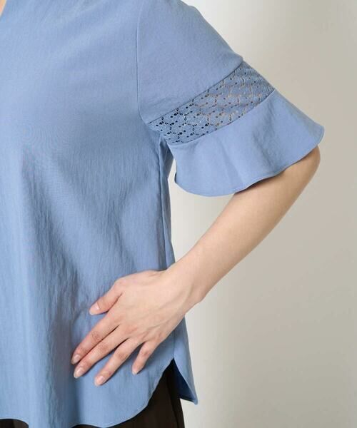 Maison de CINQ / メゾン ドゥ サンク シャツ・ブラウス | 【小さいサイズ】フレアースリーブブラウス/UVカット/接触冷感/洗える/セットアップ対応 | 詳細10