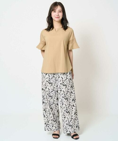 Maison de CINQ / メゾン ドゥ サンク シャツ・ブラウス | 【小さいサイズ】フレアースリーブブラウス/UVカット/接触冷感/洗える/セットアップ対応 | 詳細15