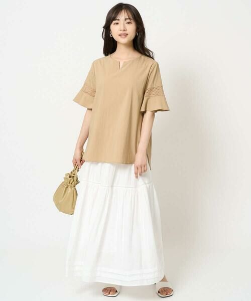 Maison de CINQ / メゾン ドゥ サンク シャツ・ブラウス | 【小さいサイズ】フレアースリーブブラウス/UVカット/接触冷感/洗える/セットアップ対応 | 詳細18