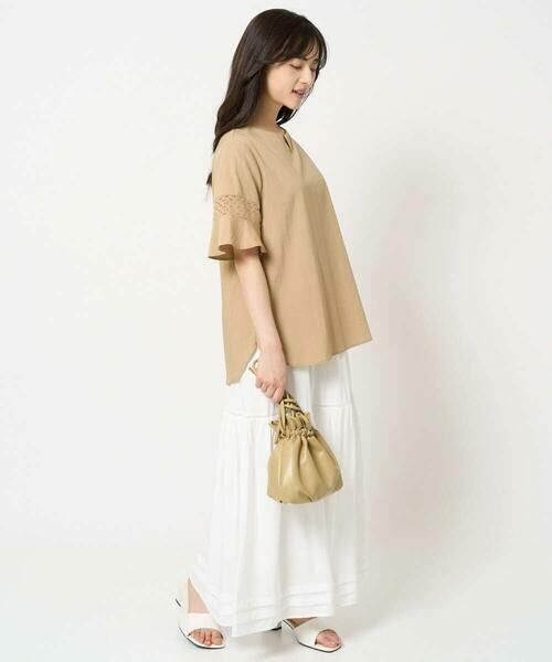 Maison de CINQ / メゾン ドゥ サンク シャツ・ブラウス | 【小さいサイズ】フレアースリーブブラウス/UVカット/接触冷感/洗える/セットアップ対応 | 詳細19