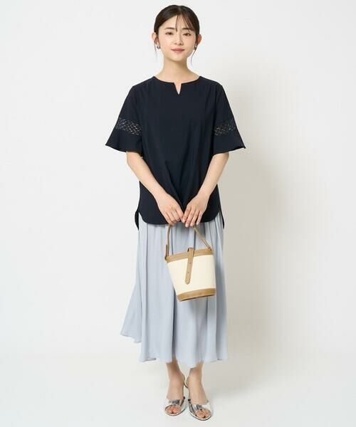 Maison de CINQ / メゾン ドゥ サンク シャツ・ブラウス | 【小さいサイズ】フレアースリーブブラウス/UVカット/接触冷感/洗える/セットアップ対応 | 詳細24