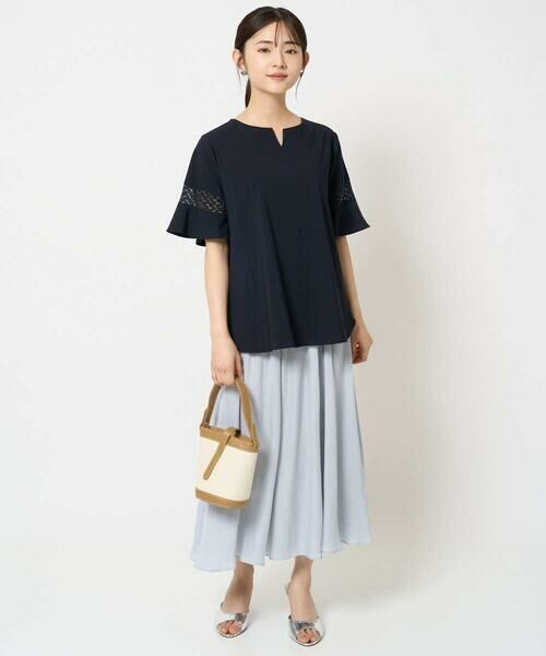 Maison de CINQ / メゾン ドゥ サンク シャツ・ブラウス | 【小さいサイズ】フレアースリーブブラウス/UVカット/接触冷感/洗える/セットアップ対応 | 詳細26