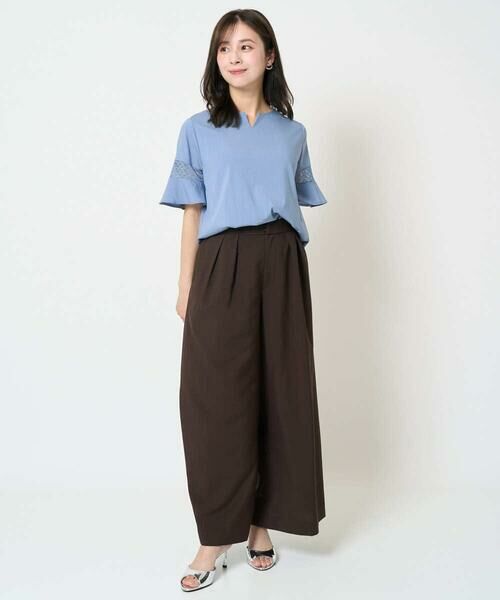 Maison de CINQ / メゾン ドゥ サンク シャツ・ブラウス | 【小さいサイズ】フレアースリーブブラウス/UVカット/接触冷感/洗える/セットアップ対応 | 詳細28