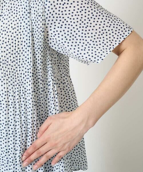 Maison de CINQ / メゾン ドゥ サンク シャツ・ブラウス | 【小さいサイズ】ランダムドット柄プリーツブラウス/洗える | 詳細11