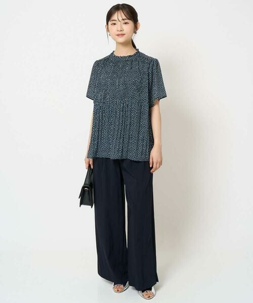 Maison de CINQ / メゾン ドゥ サンク シャツ・ブラウス | 【小さいサイズ】ランダムドット柄プリーツブラウス/洗える | 詳細15