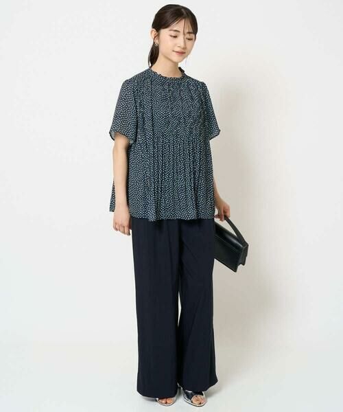 Maison de CINQ / メゾン ドゥ サンク シャツ・ブラウス | 【小さいサイズ】ランダムドット柄プリーツブラウス/洗える | 詳細17