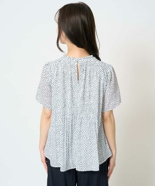 Maison de CINQ / メゾン ドゥ サンク シャツ・ブラウス | 【小さいサイズ】ランダムドット柄プリーツブラウス/洗える | 詳細8
