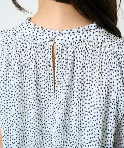 Maison de CINQ / メゾン ドゥ サンク シャツ・ブラウス | 【小さいサイズ】ランダムドット柄プリーツブラウス/洗える | 詳細9